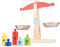 New Classic Toys® Houten Speelgoedweegschaal - Inclusief 6 Gewichtjes - Educatief Rollenspel - Multi Kleur