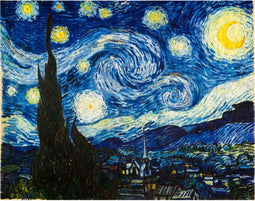 UNIDRAGON Houten Puzzel Voor Volwassenen Kunst Collectie - De Sterrennacht - 1000 stukjes - 44,4x56,1 cm