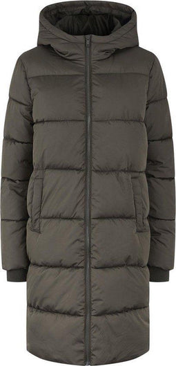 PIECES PCBEE NEW LONG PUFFER JACKET BC - Dames Jas - Valt groot - Maat XS