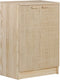 Astigarraga Aura - Wandkast - 2 deuren - 65x36x96cm - 100% massief grenen - Raffia fronten