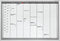 Magnetoplan Weekly Planner Plantafel CC - 90x60cm (BXH) - 7 -Day Week - Aluminium frame
