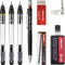Aristo tekenpen - PRO Studio - set 8-delig - lijnbreedte 0.35/0.50/0.70mm - fles 23ml inkt - tekenpotlood - vulpotlood - gum - passerinzetstuk - AR-64150