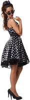 Dressforfun Rockabily Lady XL - Kostuum - Jaren 50 stijl - Zwart met stippen