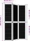 vidaXL - Kamerscherm - met - 3 - panelen - massief - paulowniahout - bruin