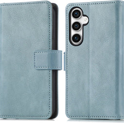 imoshion Hoesje Geschikt voor Samsung Galaxy S23 FE Hoesje Met Pasjeshouder - imoshion Luxe Bookcase - Lichtblauw