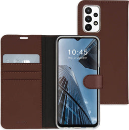 Accezz Hoesje Geschikt voor Samsung Galaxy A23 (5G) Hoesje Met Pasjeshouder - Accezz Wallet Softcase Bookcase - Bruin