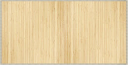 vidaXL - Vloerkleed - rechthoekig - 100x200 - cm - bamboe - lichtnaturel