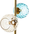 Bureaulamp DKD Home Decor Multicolour Gouden Kristal Melamine 40 W 220 V 32 x 32 x 58 cm