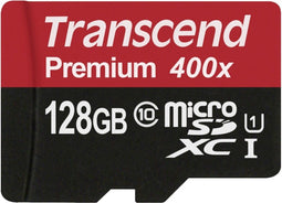 Transcend 128GB - Micro SDXC - Class 10 U1 - (1 stuk)