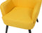 Fauteuil LOKEN Stof Geel