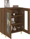 vidaXL - Dressoir - 69,5x34x90 - cm - bewerkt - hout - bruin - eikenkleur