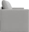 vidaXL - Vloersofa - Bed - 2-in-1 - Cloud - Grijs - 124x71x78 - cm - Stof