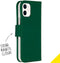 Accezz iPhone 12 Mini - Flip cover - Krasbestendig Schokbestendig - Groen