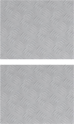 vidaXL - Aluminium - Antislip - Platen - 2 - stuks - 50x40 - cm