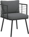 vidaXL - Tuinstoel - met - kussens - poly - rattan - zwart