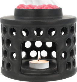 Scentchips® Glow - Waxbrander - Geurbrander - Amberblokjes Brander - Oliebrander - Wax Melts Brander - Aromabrander - Ook Geschikt Voor Essentiële Oliën - Geurolie - Waxmelts - Zwart