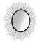 vidaXL - Wandspiegel - sunburst - 80 - cm - zwart
