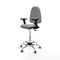 Piqueras y Crespo B2D05RT - Bureaustoel - Hoogteverstelbaar met armleuning - Lichtgrijs