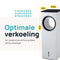 MOA Aircooler - Luchtkoeler - 3 standen - Met extra stille modus - Incl. afstandsbediening - Wit - ACB19W