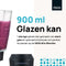 MOA Extra Glazen Kan voor Blender of Smoothie Maker - Sterke blenderkan - Geschikt voor MOAMBC10 en MOAMB10B - 900ml