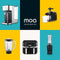 MOA Extra Glazen Kan voor Blender of Smoothie Maker - Sterke blenderkan - Geschikt voor MOAMBC10 en MOAMB10B - 900ml