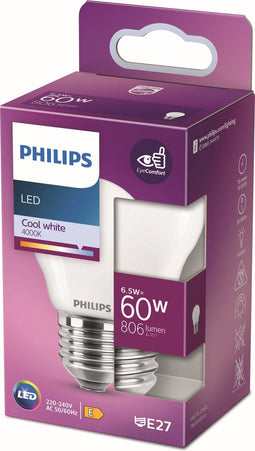 Philips LED Kogellamp Mat - 60 W - E27 - koelwit licht