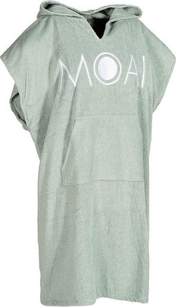 MOAI Badstof Poncho + Pocket & Capuchon