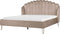 AMBILLOU - Tweepersoonsbed - Taupe - 180 x 200 cm - Fluweel