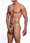MOB EROTICWEAR - GREEN OPEN THONG S/M
