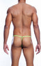 MOB EROTICWEAR - GREEN OPEN THONG S/M