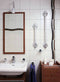 Mobeli Mobiele wandbeugel Chroom Look - 350 mm