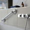 Mobeli Mobiele wandbeugel Chroom Look - 350 mm