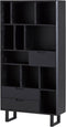 Boekenkast Manuel 100 cm breed - zwart | Meubelplaats