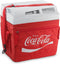 Mobicool ME24 TEX Coca cola style thermo-elektrische koelbox - 25L- 12/230v - rood/wit