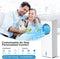 Mobiele Airconditioner Verdampingskoelers 80W Draagbare Blaiseloze luchtkoeler, elektrische ventilatorbevochtiger met afstandsbediening & LCD Display, 3 Modi Airconditioner voor binnenhuis Office Dorm