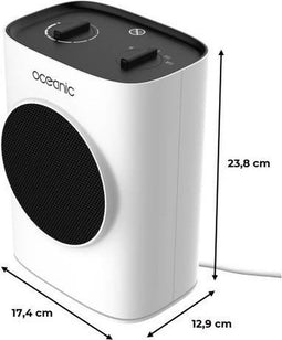 Mobiele radiator blazen keramisch 1800W Oceanic - 2 Powers - Oscillatiefunctie