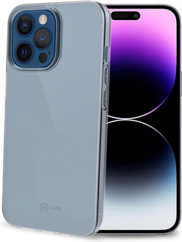 Mobile cover Celly iPhone 14 Pro Max Black Transparent