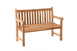 Möbilia Tuinbank - Tot 200 kg - 120 x 120 x 92 cm - Teakhout - Bruin