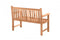 Möbilia Tuinbank - Tot 200 kg - 120 x 120 x 92 cm - Teakhout - Bruin