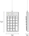 MOBILITY LAB - MAC Zilver bedraad numeriek toetsenbord
