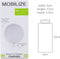 Mobilize 15W Magnetische Draadloze Geschikt voor magnetische ring Oplader Wit