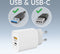 Mobilize 25W Power Delivery / PPS Charge USB-A en USB-C Adapter Wit