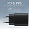 Mobilize 25W Power Delivery / PPS Oplader - USB-A en USB-C Adapter - Zwart - Snellader voor Smartphone en Tablet - Compact en Efficiënt