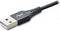 Mobilize 3in1 Nylon USB-A naar Apple Lightning / Micro USB / USB-C Kabel MFI 1.5 Meter - Zwart