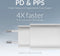 Mobilize 45W Power Delivery / PPS Charge Duo Poorts USB-C Adapter - Geschikt voor Snel Opladen - Wit