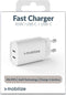 Mobilize 45W Power Delivery / PPS Charge Duo Poorts USB-C Adapter - Geschikt voor Snel Opladen - Wit