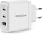 Mobilize 65W Power Delivery / PPS USB-C en USB-A GaN Adapter Wit