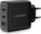 Mobilize 65W Power Delivery / PPS USB-C en USB-A GaN Adapter Zwart