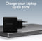 Mobilize 65W Power Delivery / PPS USB-C en USB-A GaN Adapter Zwart