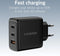 Mobilize 65W Power Delivery / PPS USB-C en USB-A GaN Adapter Zwart